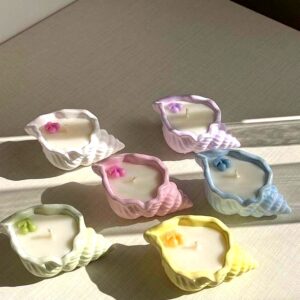 Pastel Shell Glow Candle